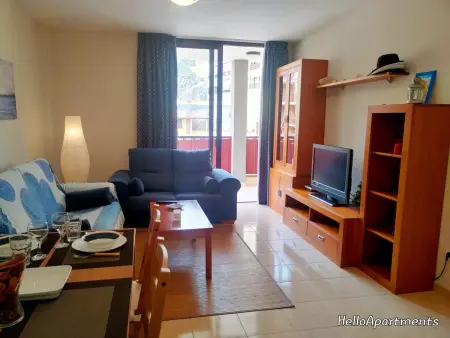 Appartement moderne Puerto de Santiago, terrasse vue piscine : photo 10