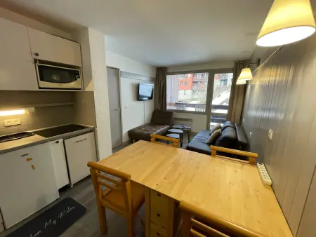 Location appartement à Plagne 1800, Appartement cosy avec balcon, piscine et parking en option à Plagne 1800