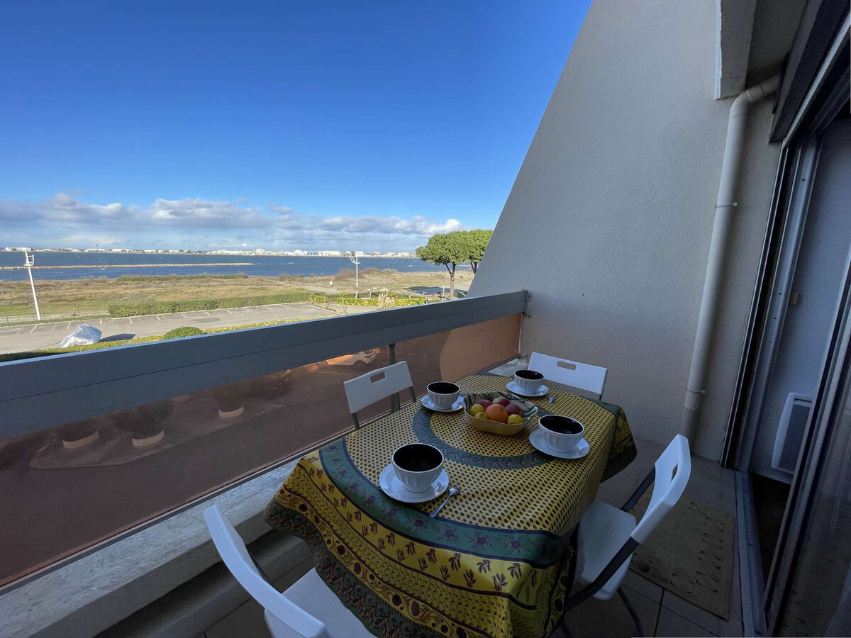 Studio 4 pers Port Camargue, balcon vue mer, parking - Photo 1