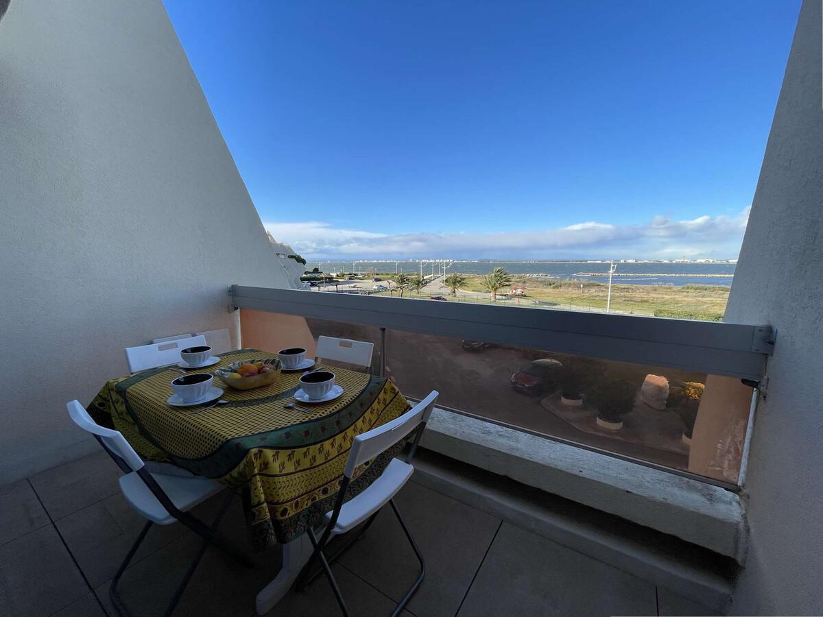 Studio 4 pers Port Camargue, balcon vue mer, parking - Photo 2