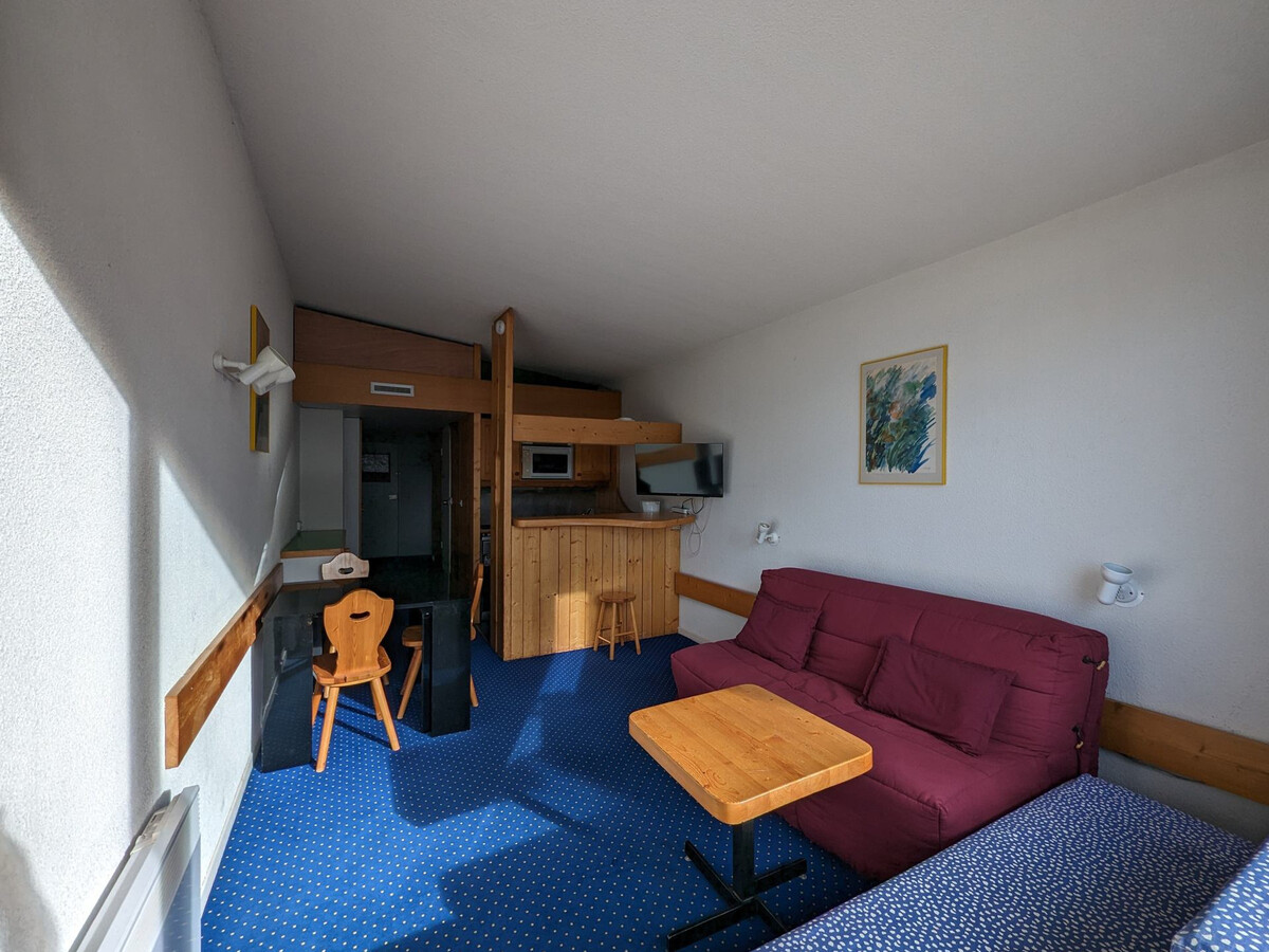 Studio 27m² au 16e étage avec balcon face aux pistes - Photo 1