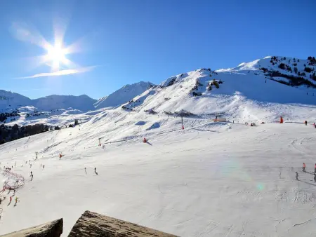 Studio 4 pers. face aux pistes, balcon sud ensoleillé : photo 4