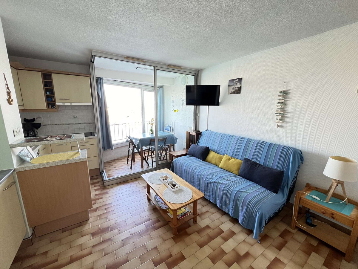 Studio cabine 4 pers. parking, animaux, vue port - Photo 4