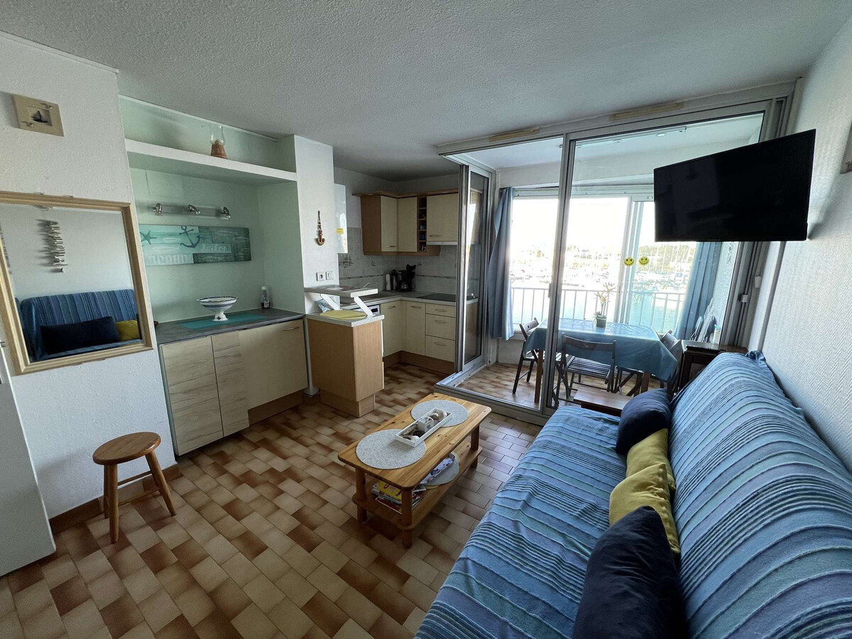 Studio cabine 4 pers. parking, animaux, vue port - Photo 5