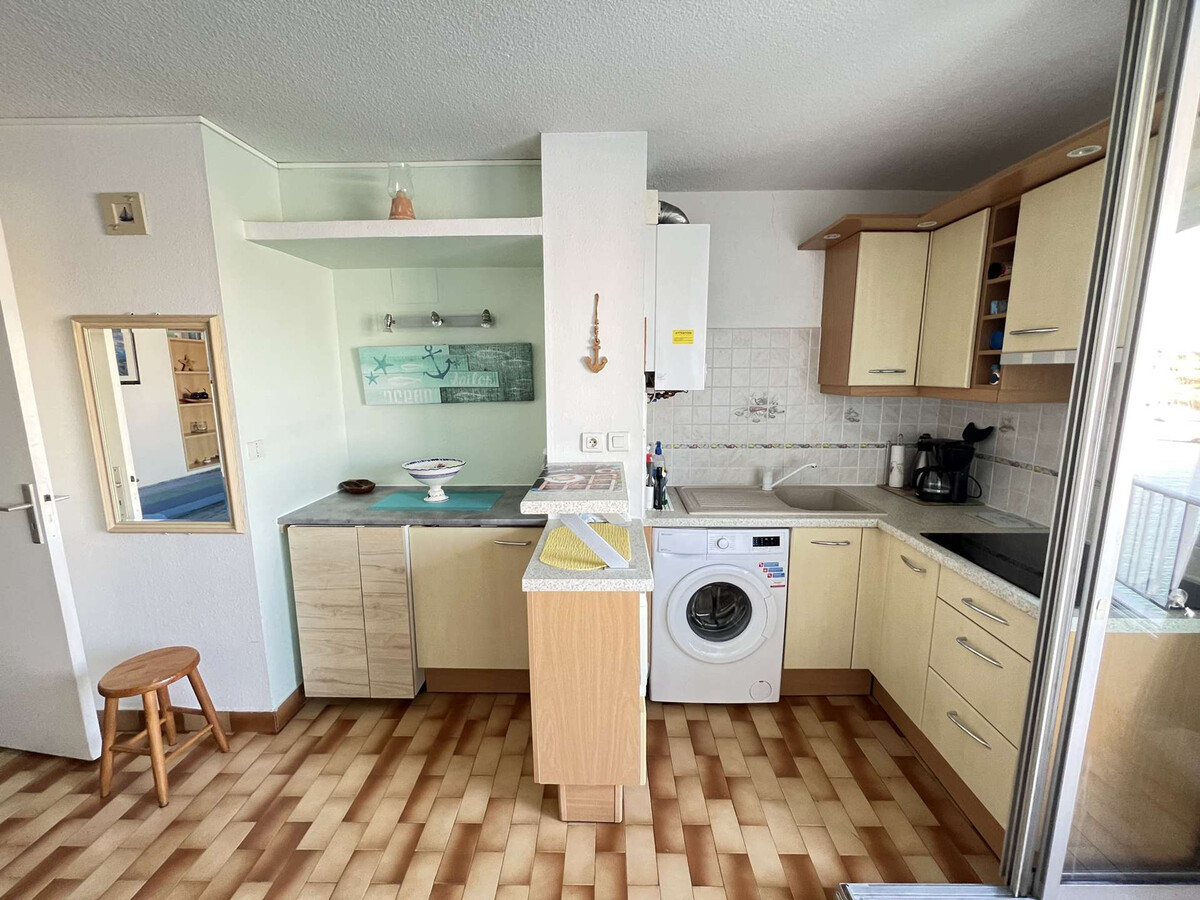 Studio cabine 4 pers. parking, animaux, vue port - Photo 6