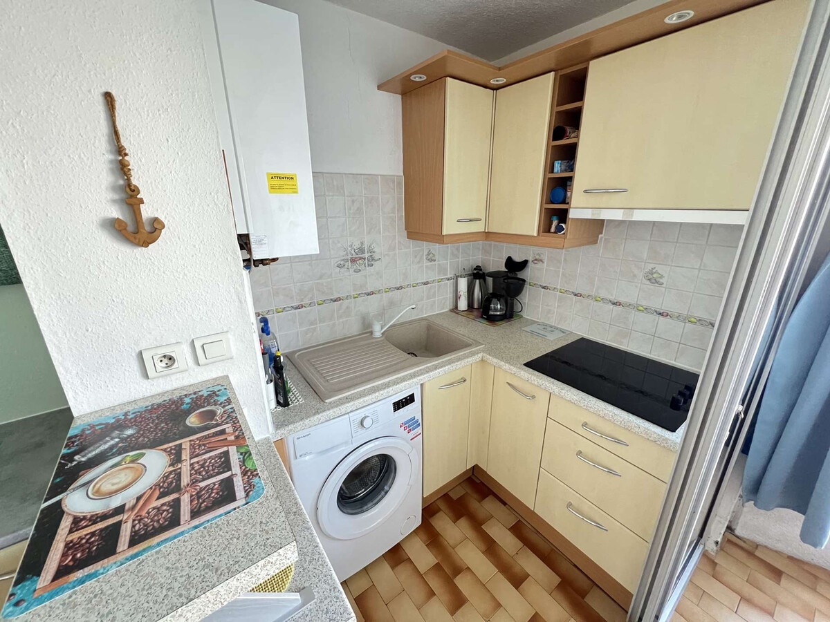 Studio cabine 4 pers. parking, animaux, vue port - Photo 7
