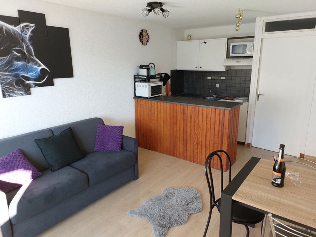 Studio 28 m² Pra-Loup, balcon Sud-Est et canapé convertible - Photo 1