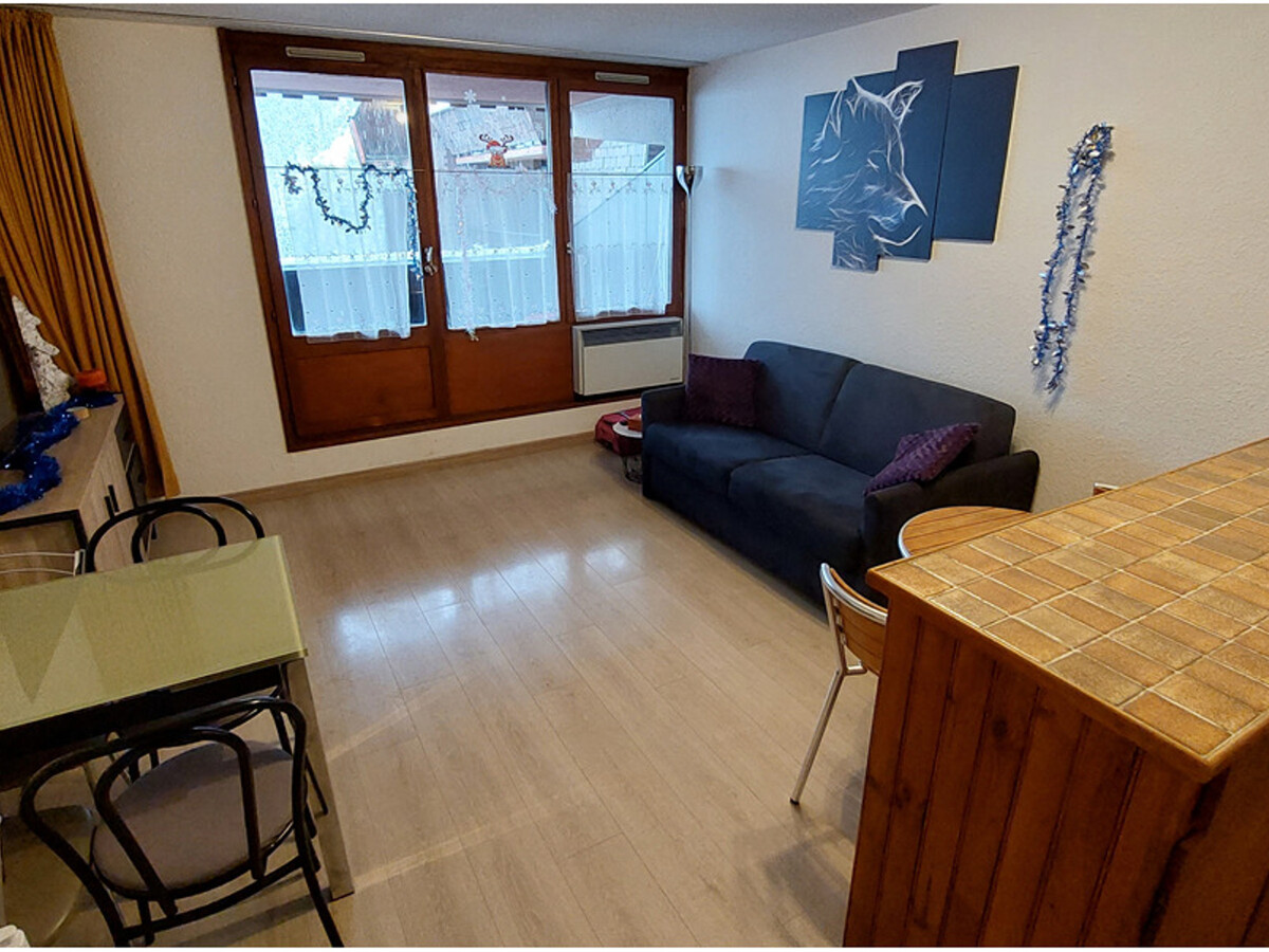 Studio 28 m² Pra-Loup, balcon Sud-Est et canapé convertible - Photo 2