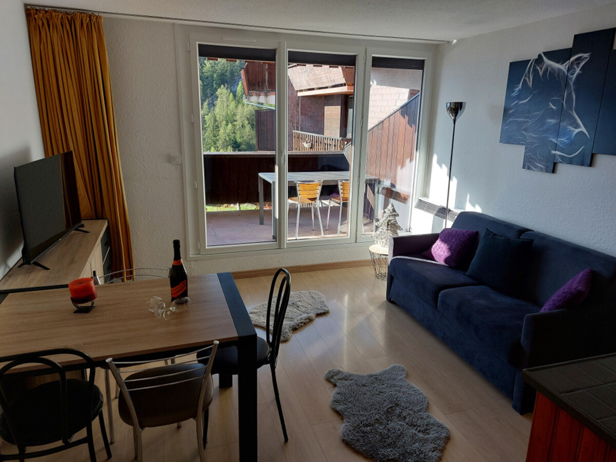 Studio 28 m² Pra-Loup, balcon Sud-Est et canapé convertible - Photo 3