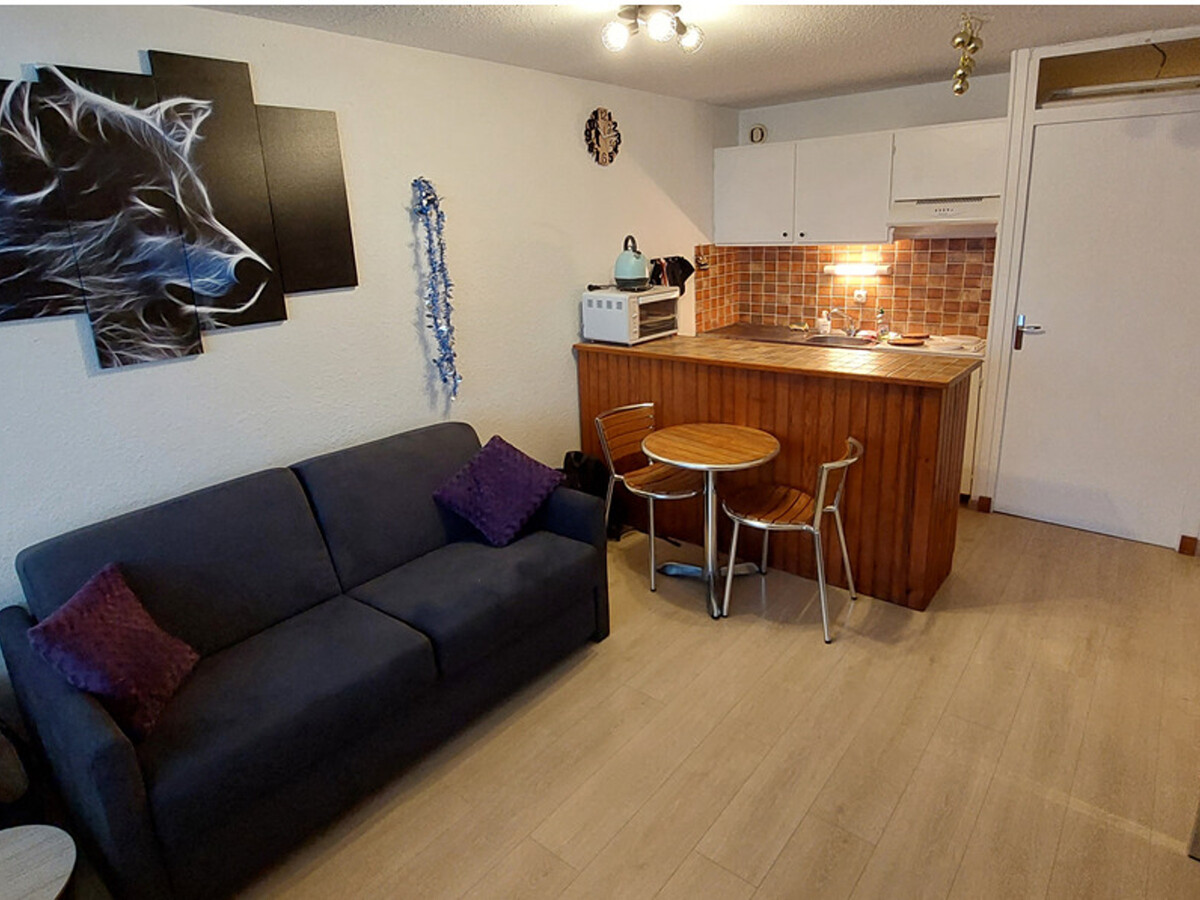 Studio 28 m² Pra-Loup, balcon Sud-Est et canapé convertible - Photo 8