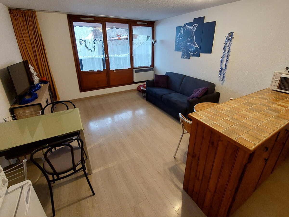 Studio 28 m² Pra-Loup, balcon Sud-Est et canapé convertible - Photo 9