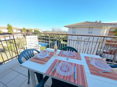 Location appartement à Marseillan Plage, Appartement 2 pièces avec accès direct plage, piscine et terrasse - Marseillan
