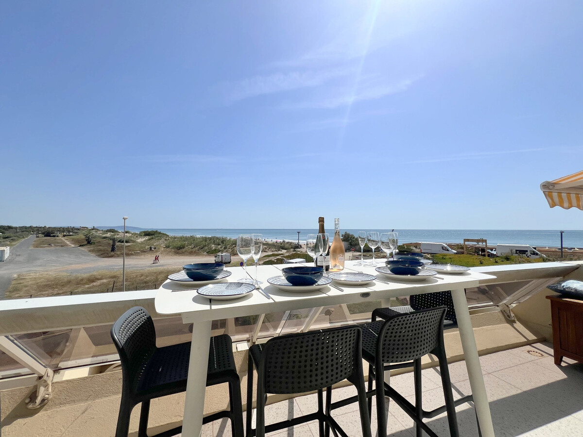 Studio climatisé vue mer, terrasse 12m², Cap d'Agde - Photo 5