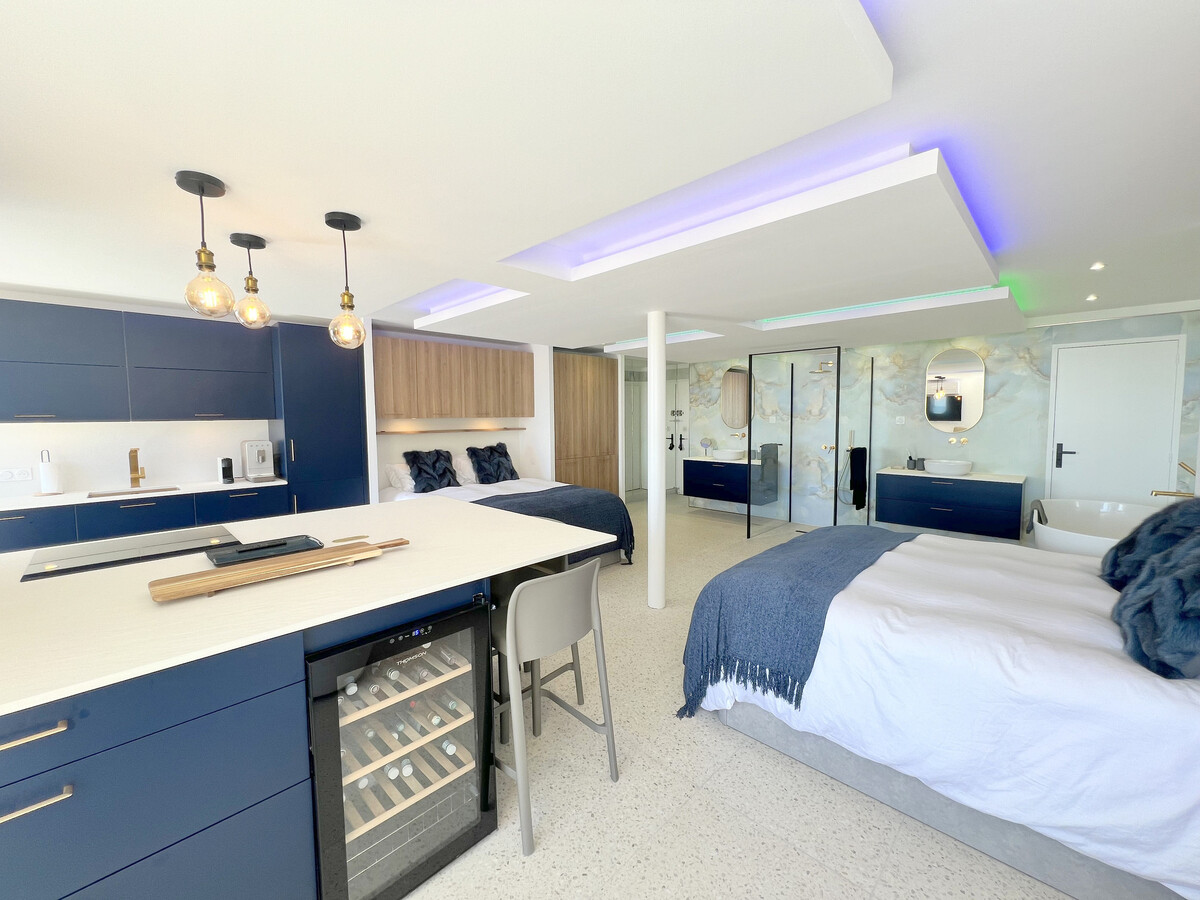 Studio climatisé vue mer, terrasse 12m², Cap d'Agde - Photo 10