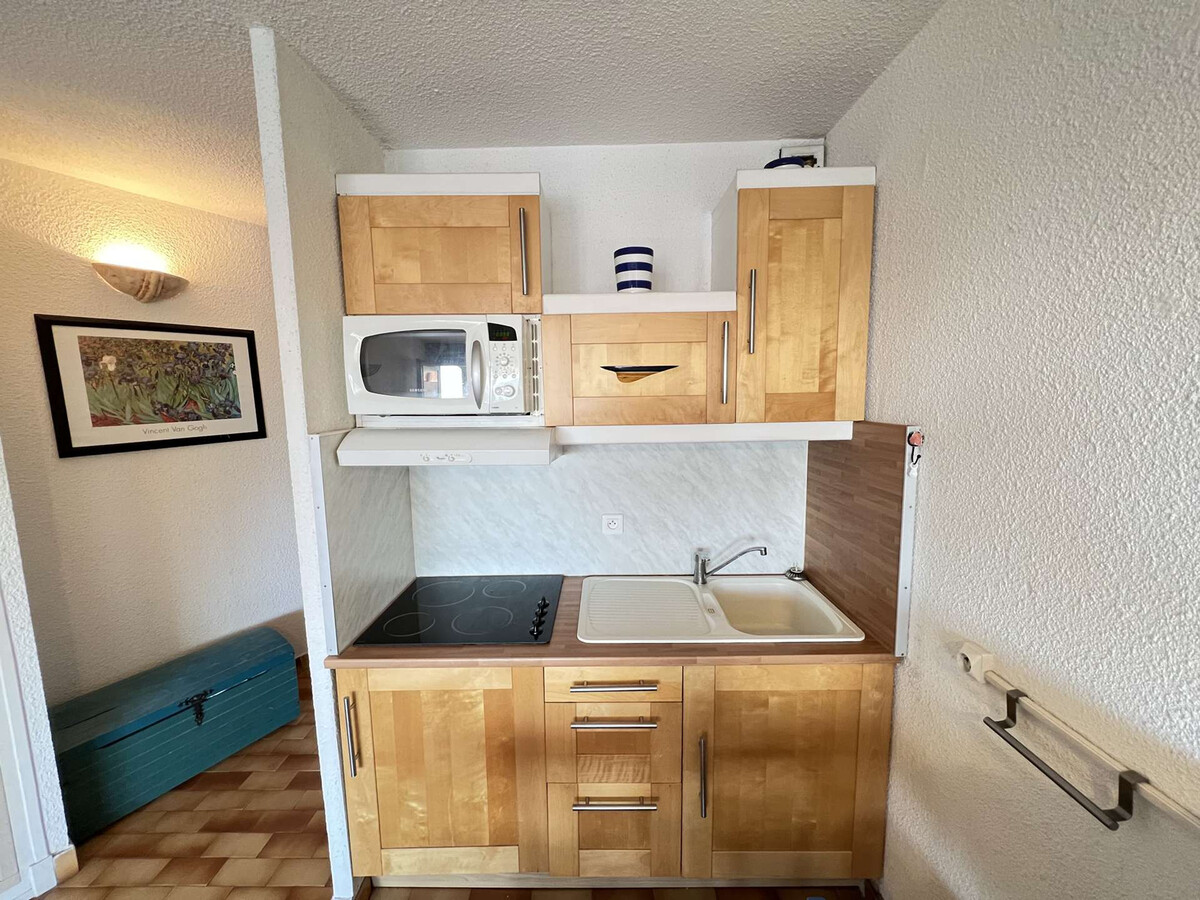 Studio cabine 4 pers. avec piscine et parking à Cap d'Agde - Photo 5