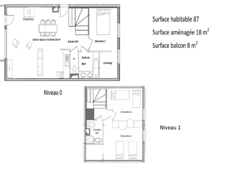 Appartement 4 pièces 6 pers, balcon Sud, cheminée à Bourg-Saint-Maurice : photo 16