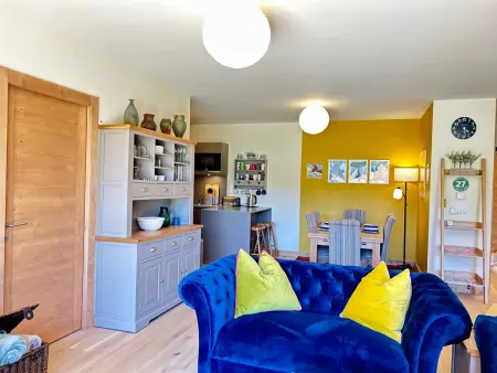 Appartement 3 chambres Les Gets, jardin 76m², centre village : photo 5