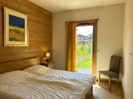Appartement 3 chambres Les Gets, jardin 76m², centre village : photo 10