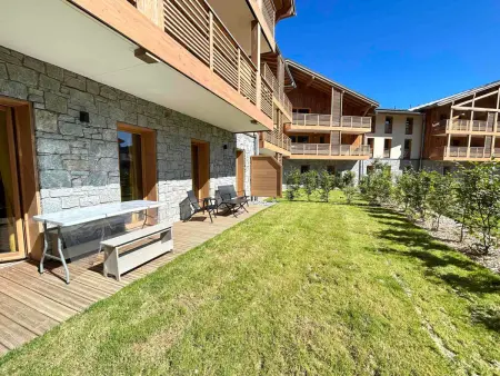 Appartement 3 chambres Les Gets, jardin 76m², centre village : photo 13