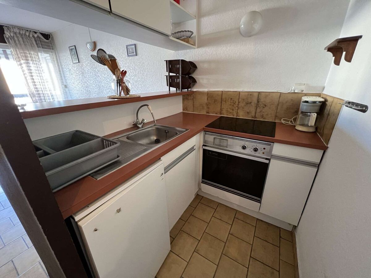 Studio cabine 4 pers. Cap d'Agde, 60 m plage - Photo 8