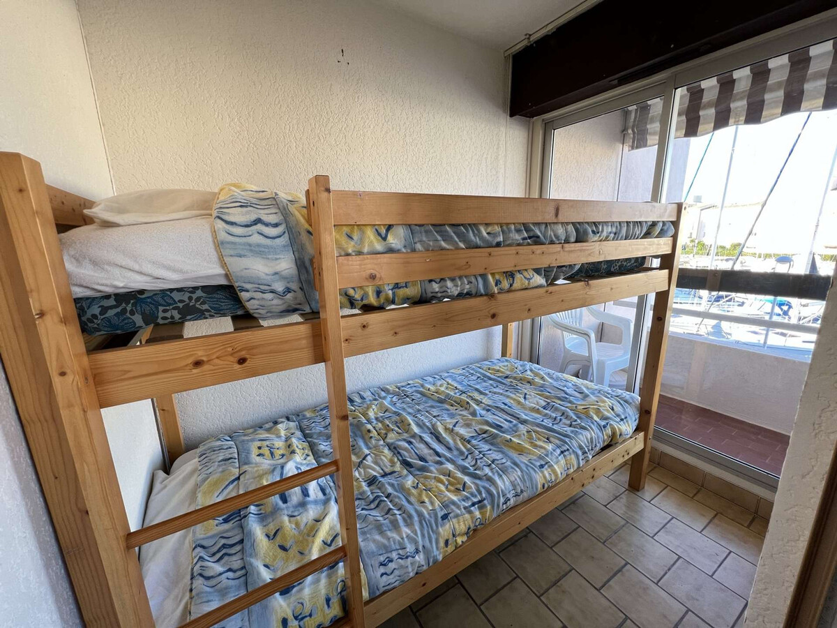 Studio cabine 4 pers. Cap d'Agde, 60 m plage - Photo 10