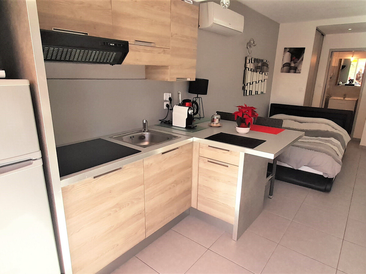 Studio climatisé 2 pers. avec terrasse à Cap d'Agde - Photo 9