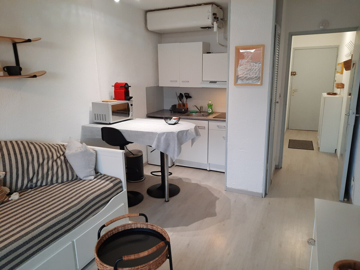 Studio rénové Seignosse, balcon sud, 300m plage - Photo 2