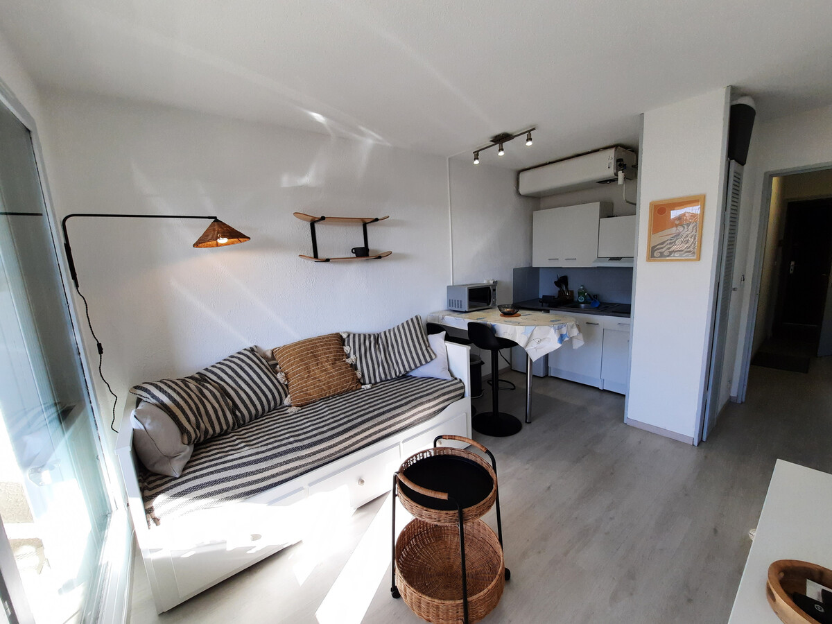 Studio rénové Seignosse, balcon sud, 300m plage - Photo 3