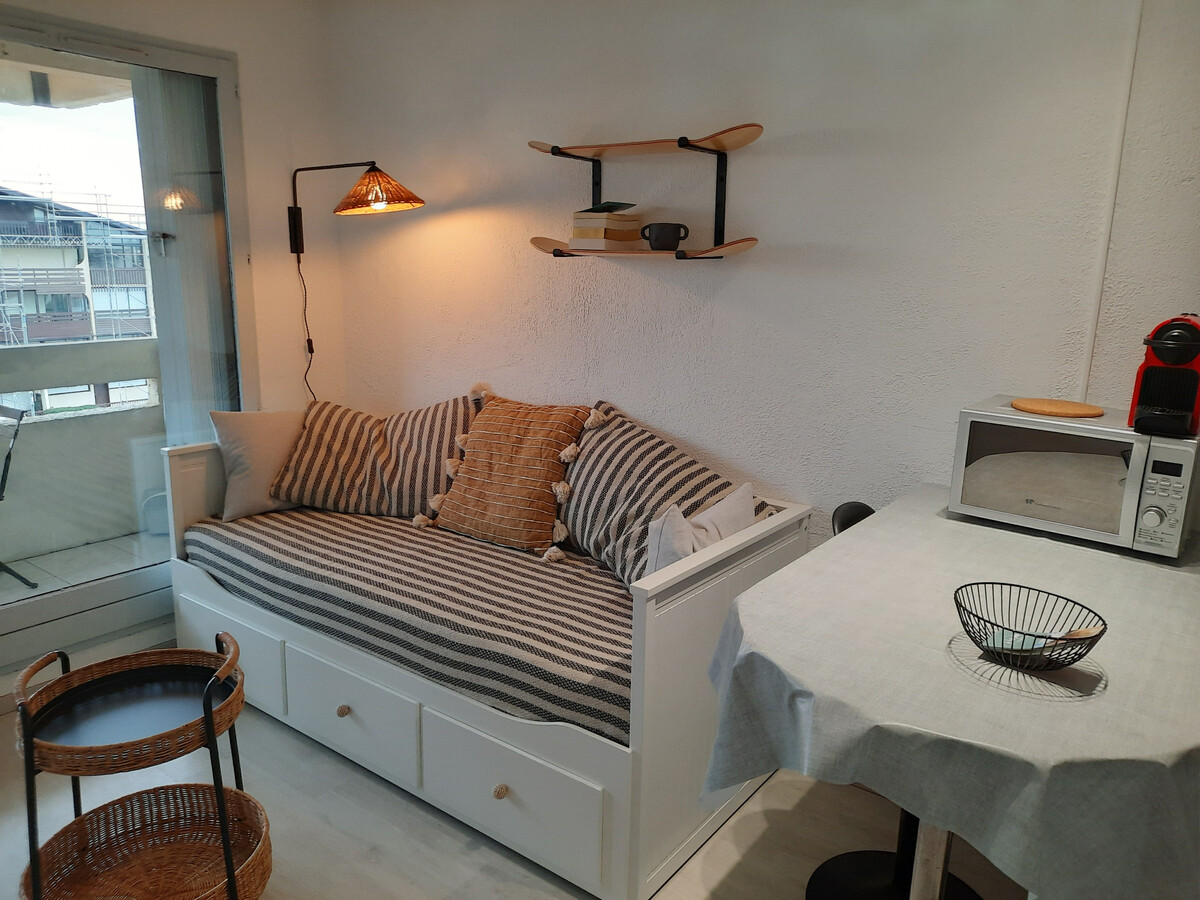 Studio rénové Seignosse, balcon sud, 300m plage - Photo 6