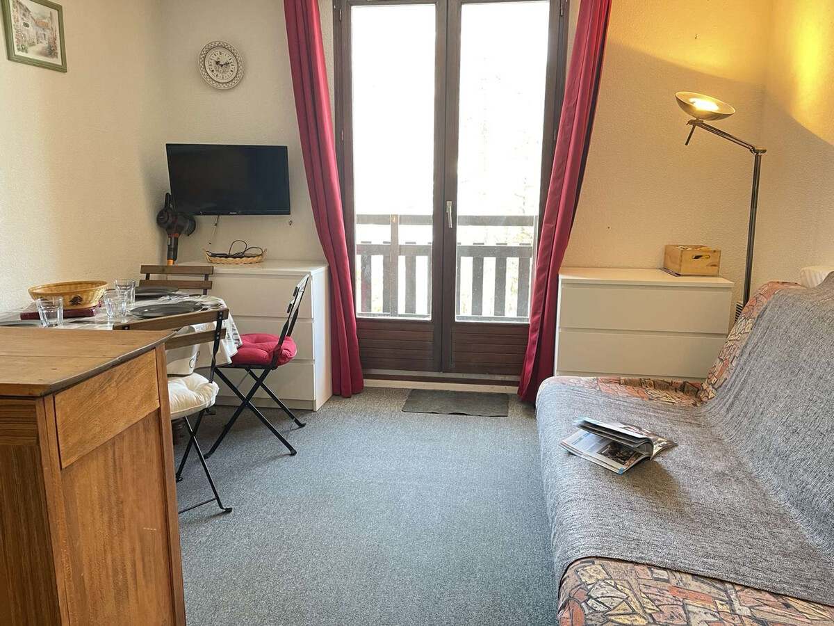 Studio 4 pers à Risoul 1850, balcon vue sommets - Photo 1