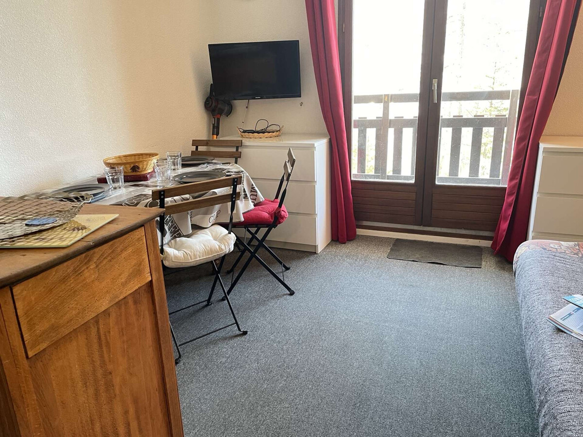 Studio 4 pers à Risoul 1850, balcon vue sommets - Photo 2