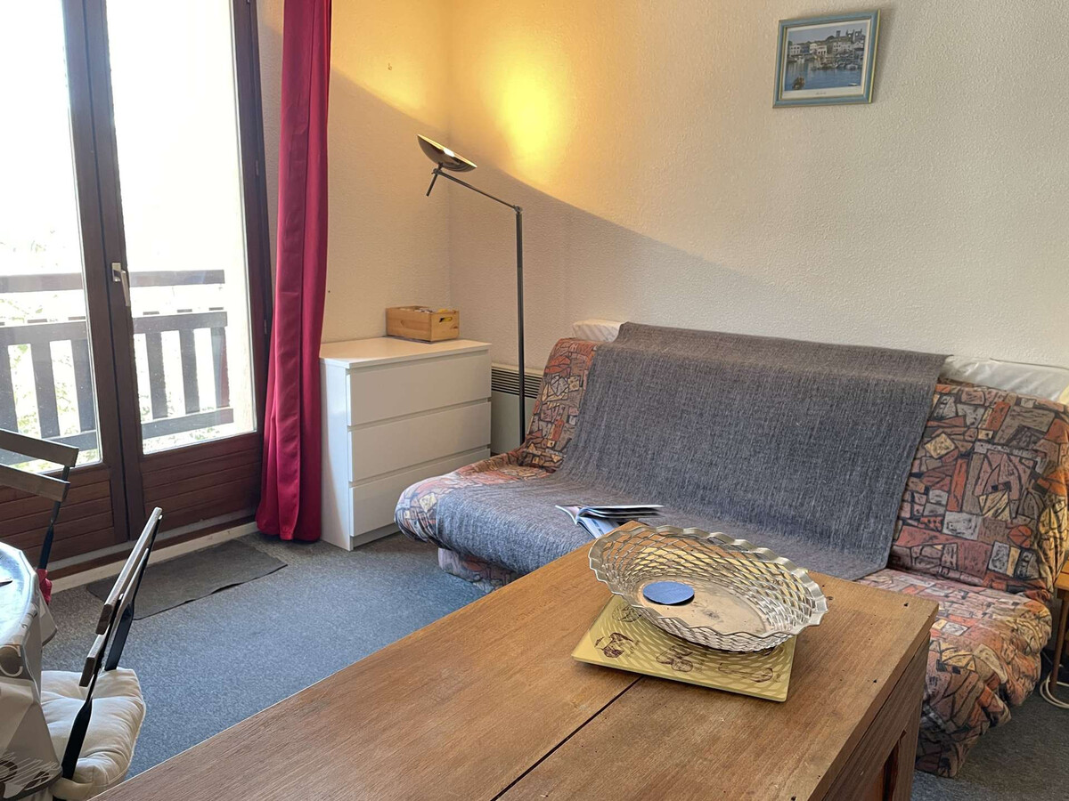 Studio 4 pers à Risoul 1850, balcon vue sommets - Photo 14