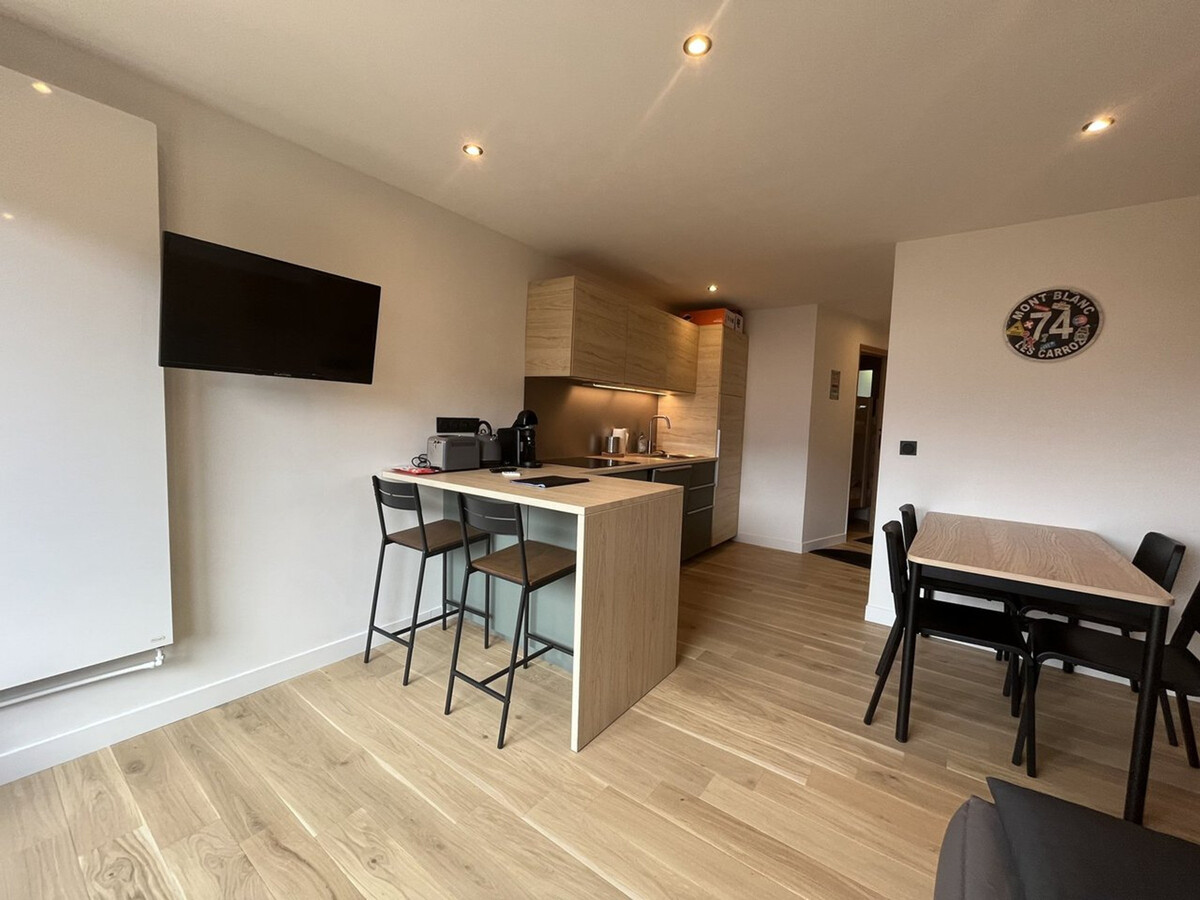 Studio-Cabine 4 pers aux Carroz, balcon ouest, 600m pistes - Photo 5