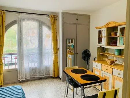 Location appartement à Amélie les Bains Palalda, Studio pour cure avec balcon, parking et WiFi à 2 pas des thermes dAmélie-les-Bains.