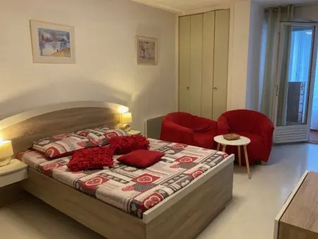 Location appartement à Amélie les Bains Palalda, Studio tout équipé avec loggia, parking et Wi-Fi à 50m des cures - 2 pers - Animaux OK