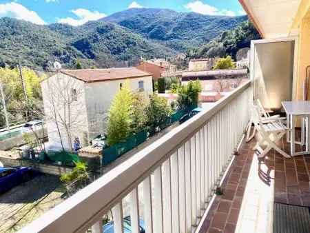 Location appartement à Amélie les Bains Palalda, Appartement F2 avec balcon à Amélie-les-Bains - 2 couchages, animaux acceptés, bien équipé