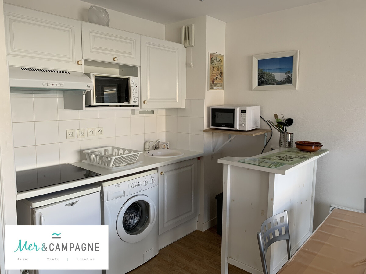 T2 cabine balcon ouest à Fort-Mahon-Plage, parking privé - Photo 3
