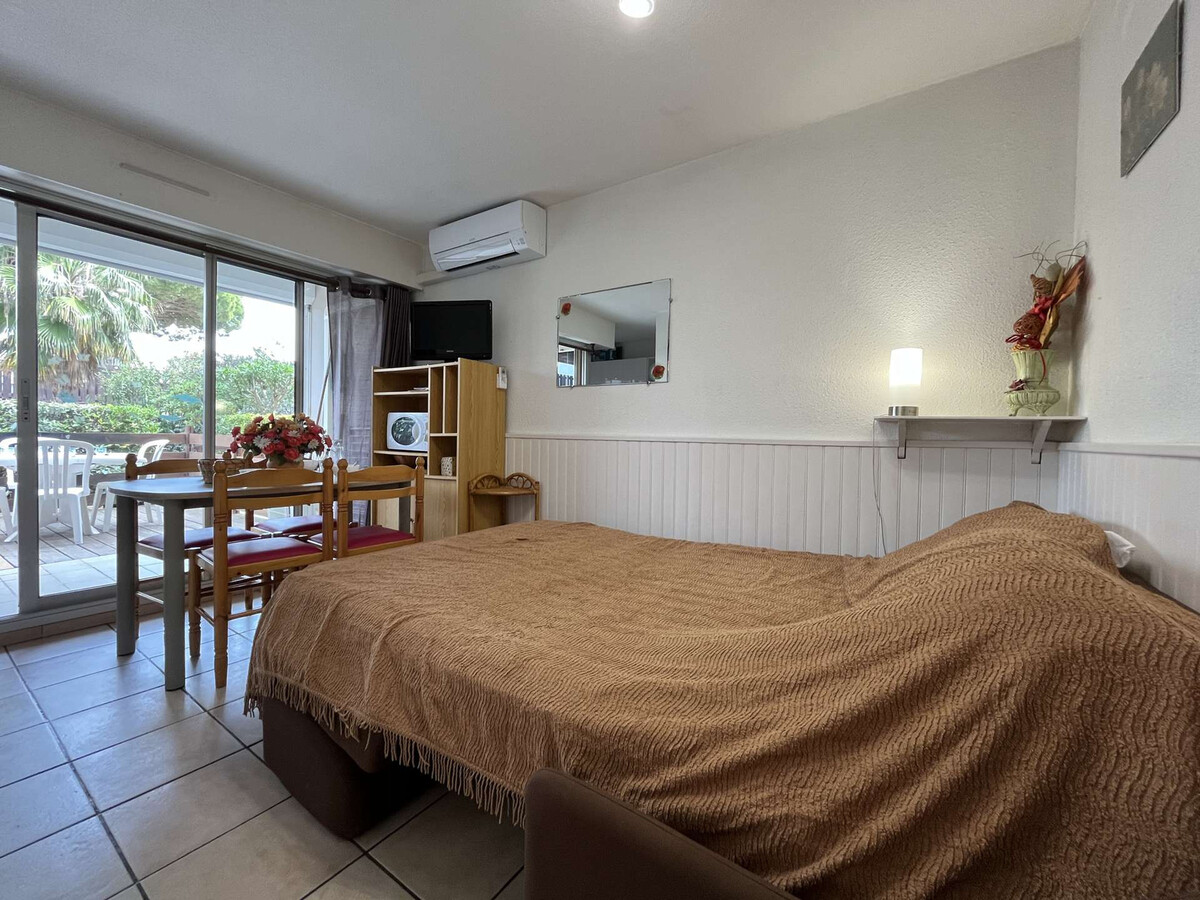 Studio Cabine Gruissan sur le Port, Terrasse & Piscine - Photo 5