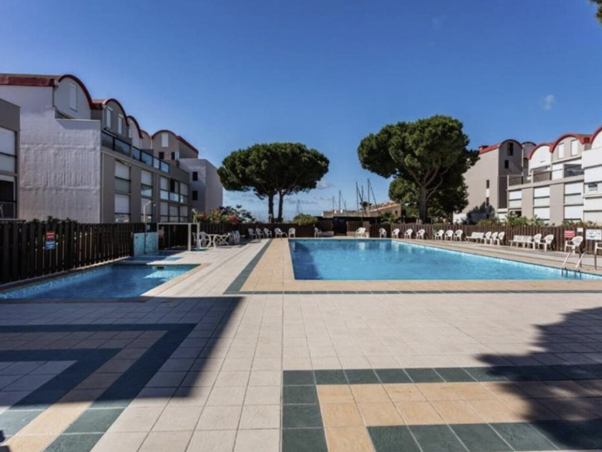 Studio Cabine Gruissan sur le Port, Terrasse & Piscine - Photo 11