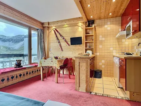 Appartement 30m² Tignes, balcon sud au pied des pistes : photo 2