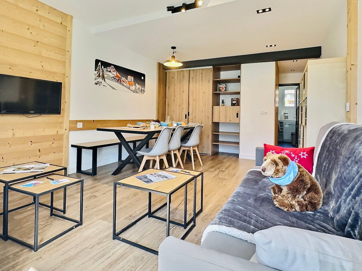 Appartement 70m² 8 pers à Tignes, balcon vue lac - Photo 3