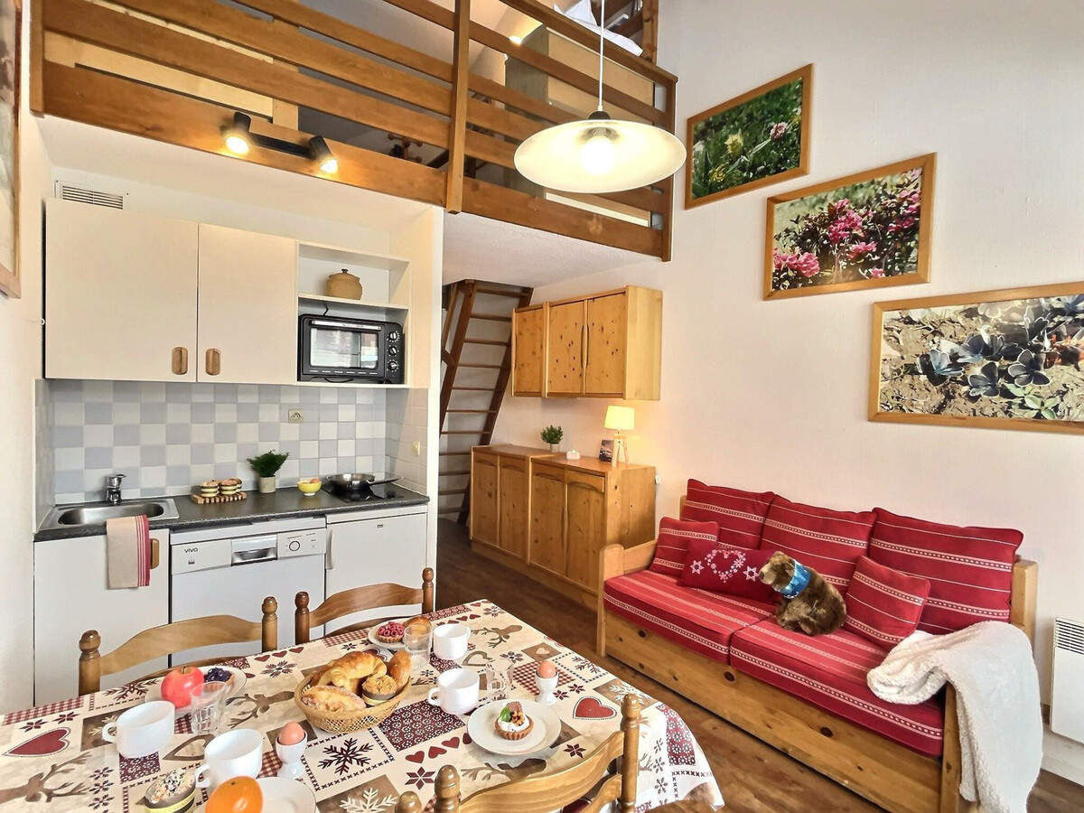 Studio cabine mezzanine Val-d'Isère, 5 pers, balcon sud - Photo 1