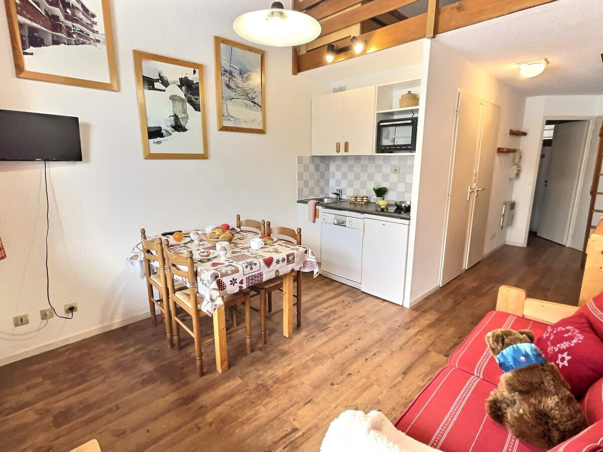 Studio cabine mezzanine Val-d'Isère, 5 pers, balcon sud - Photo 5