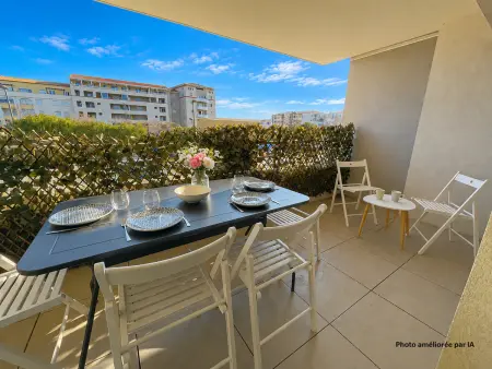 Location appartement à Sète, Appartement 3 pièces à Sète avec climatisation et parking privé