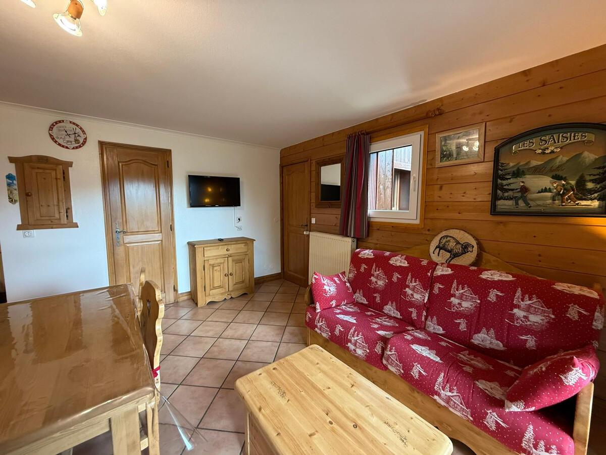 Appartement 6 pers aux Saisies, balcon vue pistes - Photo 6
