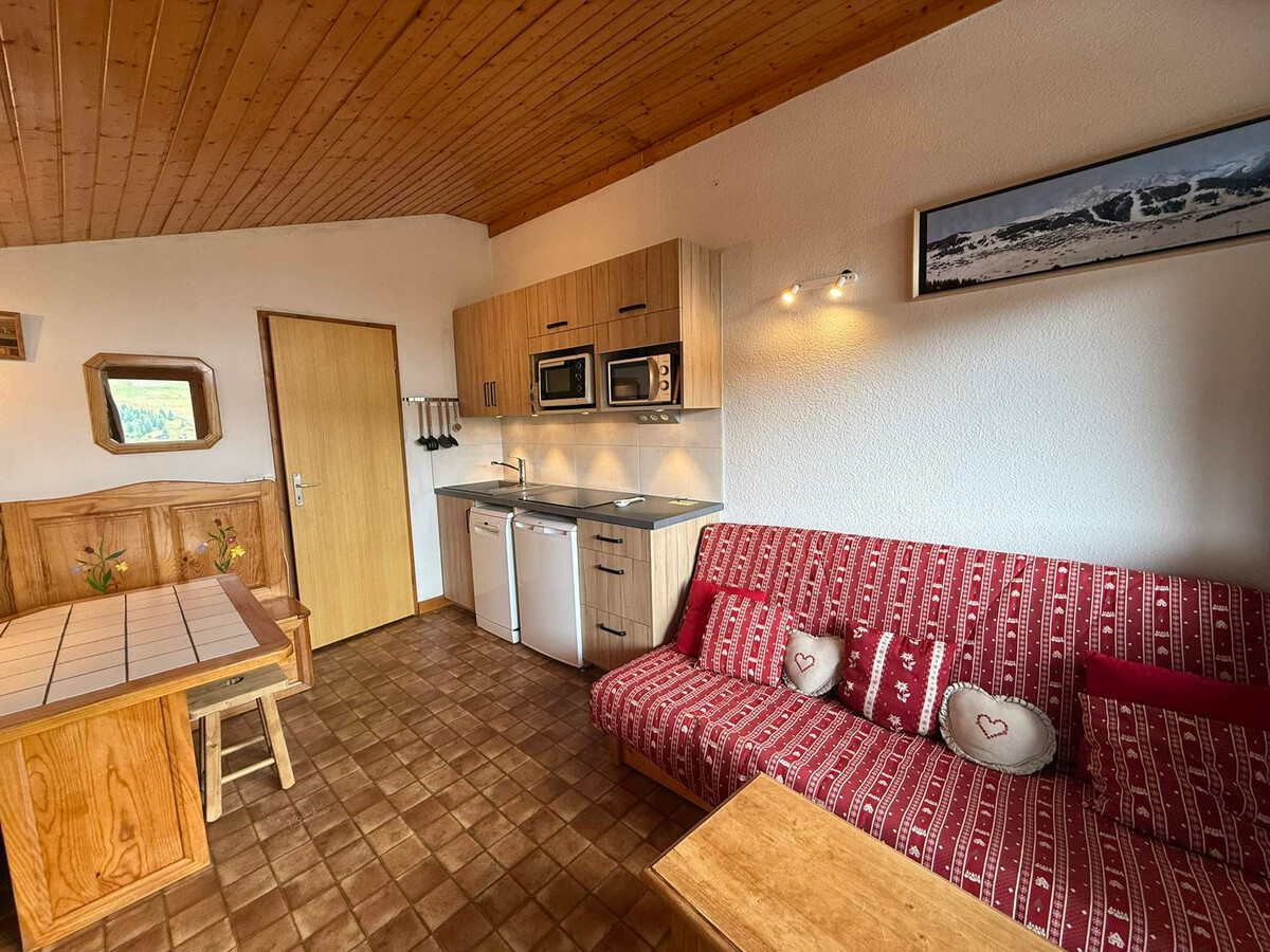 Appartement 4 pers aux Saisies, balcon sud vue pistes - Photo 1