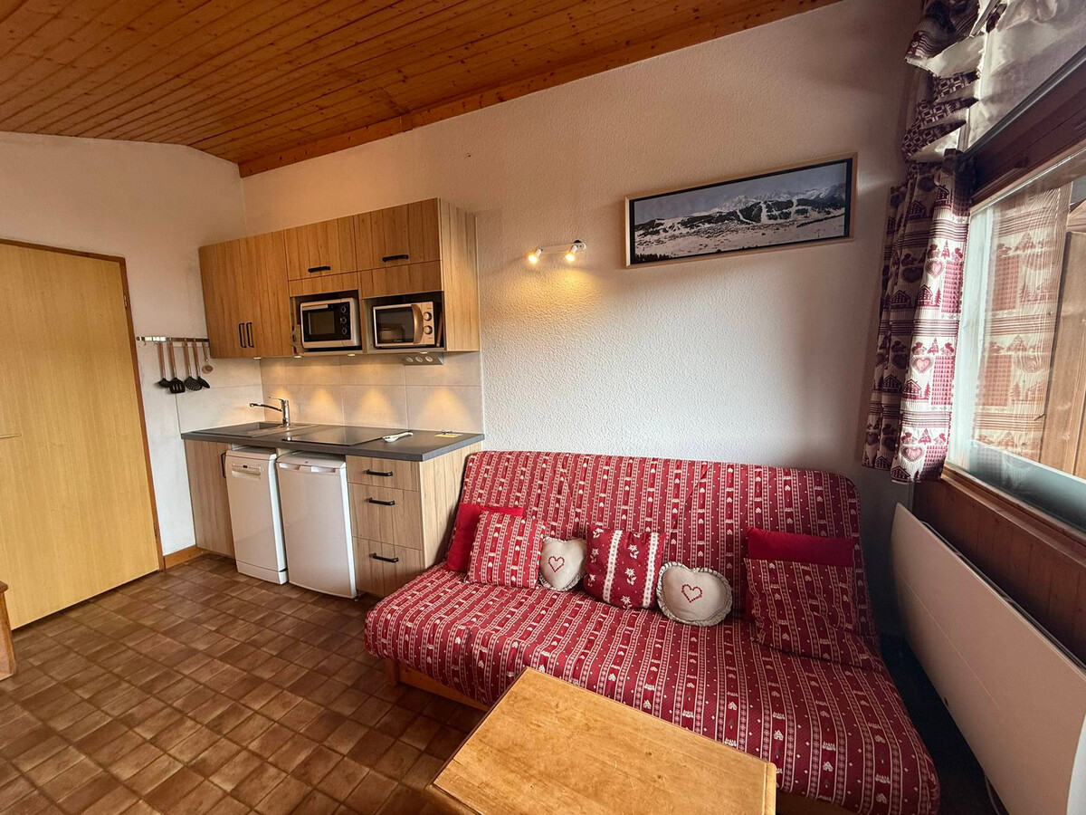 Appartement 4 pers aux Saisies, balcon sud vue pistes - Photo 6