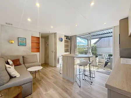 Mobil-home tout confort 6 pers, 3 ch, 2 sdb, piscine, à 200m de la plage, plein cœur de Jullouville - Photo 1