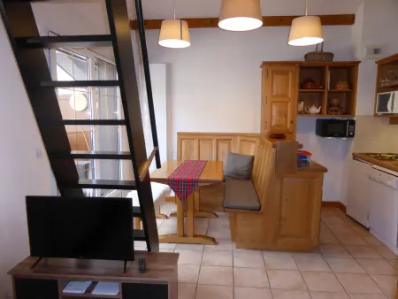 Location appartement à Les Contamines Montjoie, Studio mezzanine 4 pers. sans animaux, garage petit véhicule