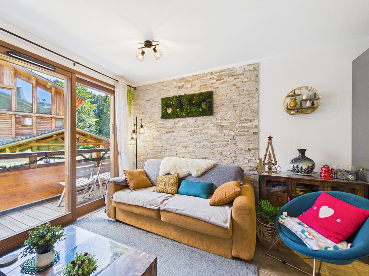 Appartement 4 pers Les Gets, balcon sud, 200m des pistes - Photo 2